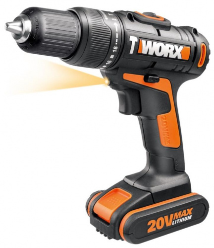 Дрель-шуруповерт WORX WX371 20V 40Нм ударная